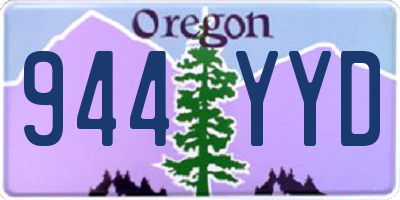 OR license plate 944YYD