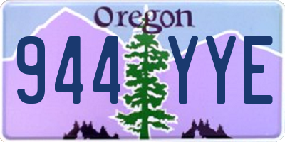 OR license plate 944YYE
