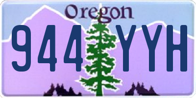 OR license plate 944YYH
