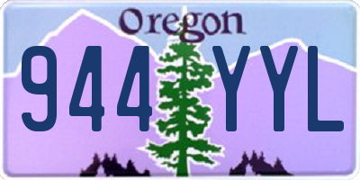 OR license plate 944YYL