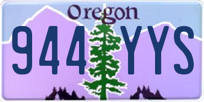 OR license plate 944YYS