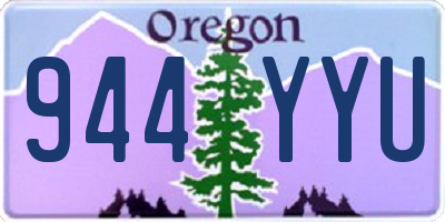 OR license plate 944YYU