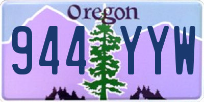 OR license plate 944YYW