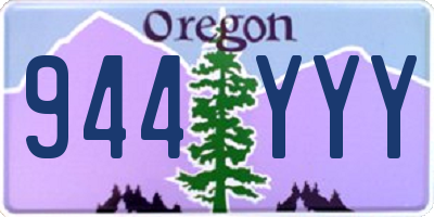 OR license plate 944YYY