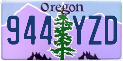OR license plate 944YZD
