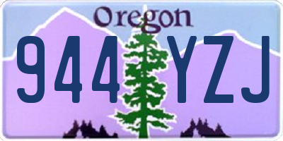 OR license plate 944YZJ