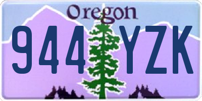 OR license plate 944YZK