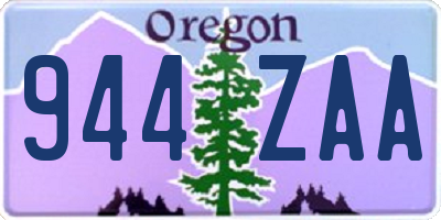 OR license plate 944ZAA