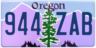 OR license plate 944ZAB