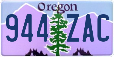 OR license plate 944ZAC