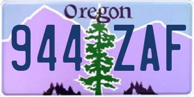 OR license plate 944ZAF