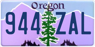 OR license plate 944ZAL