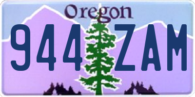 OR license plate 944ZAM