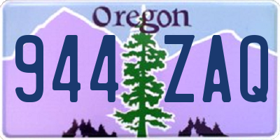 OR license plate 944ZAQ