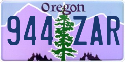 OR license plate 944ZAR