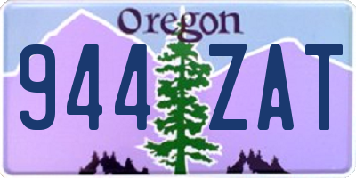 OR license plate 944ZAT