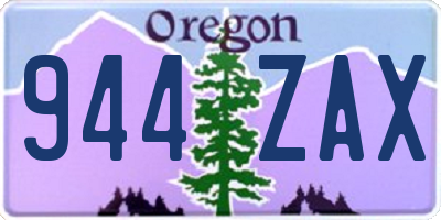 OR license plate 944ZAX