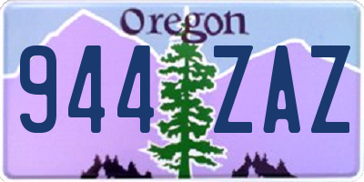 OR license plate 944ZAZ