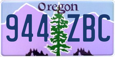 OR license plate 944ZBC