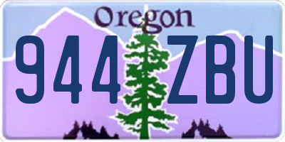OR license plate 944ZBU
