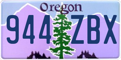 OR license plate 944ZBX