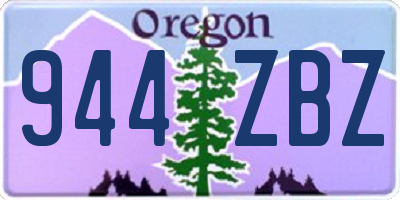 OR license plate 944ZBZ