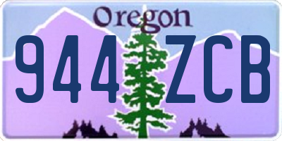 OR license plate 944ZCB