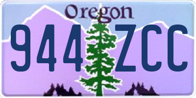OR license plate 944ZCC