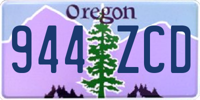 OR license plate 944ZCD