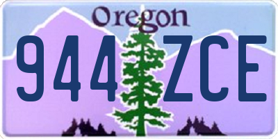 OR license plate 944ZCE