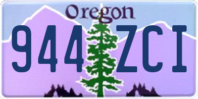 OR license plate 944ZCI