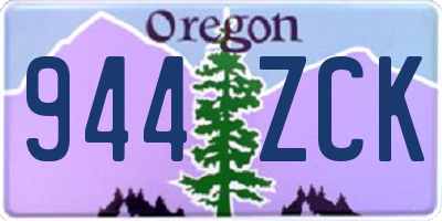 OR license plate 944ZCK