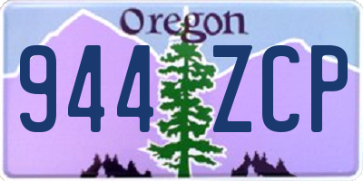 OR license plate 944ZCP
