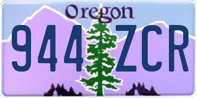 OR license plate 944ZCR