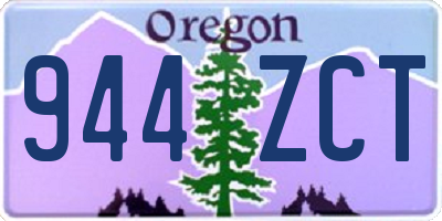 OR license plate 944ZCT
