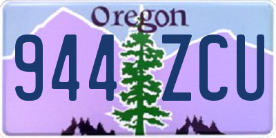OR license plate 944ZCU