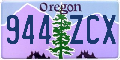 OR license plate 944ZCX