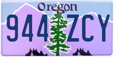 OR license plate 944ZCY