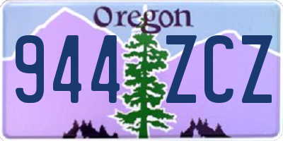 OR license plate 944ZCZ