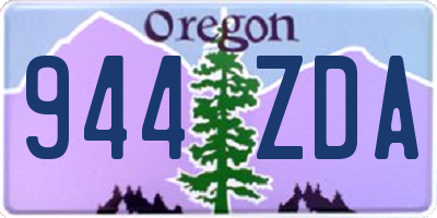 OR license plate 944ZDA