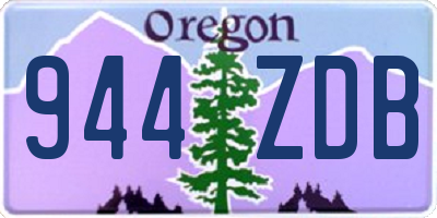 OR license plate 944ZDB