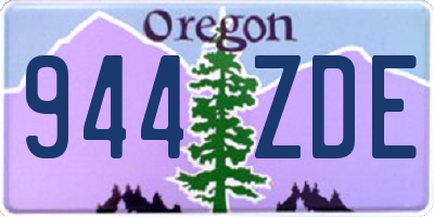OR license plate 944ZDE