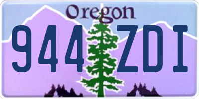 OR license plate 944ZDI