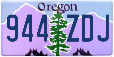 OR license plate 944ZDJ