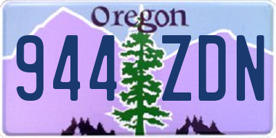 OR license plate 944ZDN