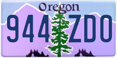 OR license plate 944ZDO