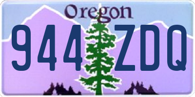 OR license plate 944ZDQ