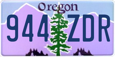 OR license plate 944ZDR