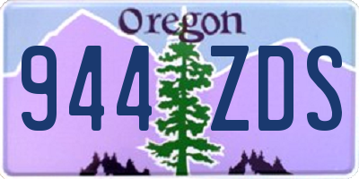 OR license plate 944ZDS