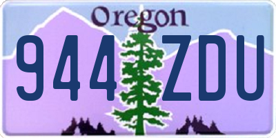 OR license plate 944ZDU